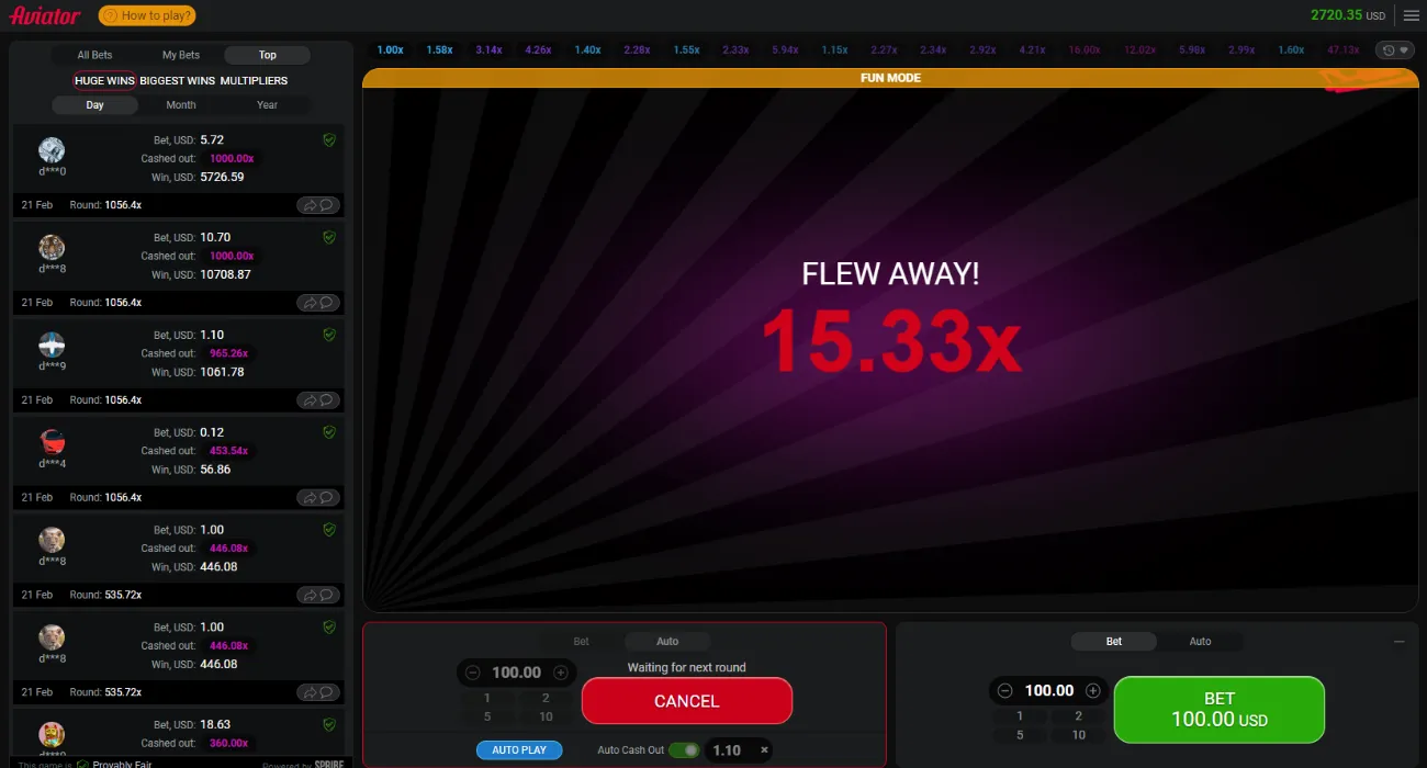 Compatible devices for the Aviator demo